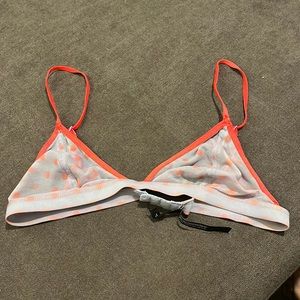 Out from under urban outfitters heart pattern bralette